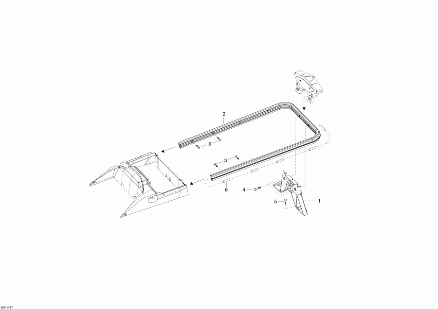 snowmobile  Skandic SWT 600HOETEC XU, 2014 - Luggage Rack