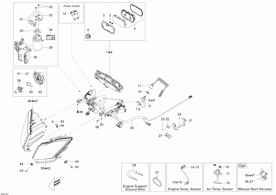 BRP ������ Skandic SWT 600HOETEC XU, 2014 - Electrical System