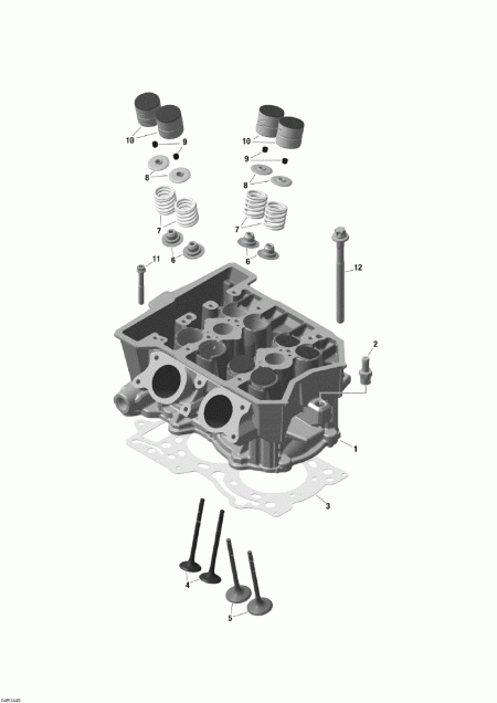  Skidoo Skandic WT 600 ACE (4-strokes) XU, 2014 - Cylinder Head