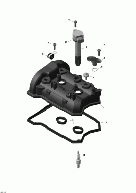 snowmobile SKIDOO ������ Skandic WT 600 ACE (4-strokes) XU, 2014 - Valve Cover