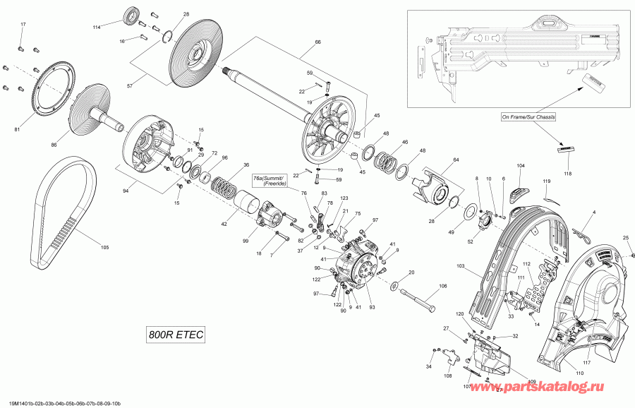 snowmobile Ski Doo ������ SUMMIT SP 800RE XM 146, 2014 - ���� System 800r Etec