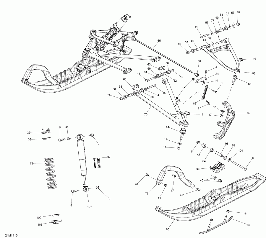  Ski Doo - Front Suspension And Ski