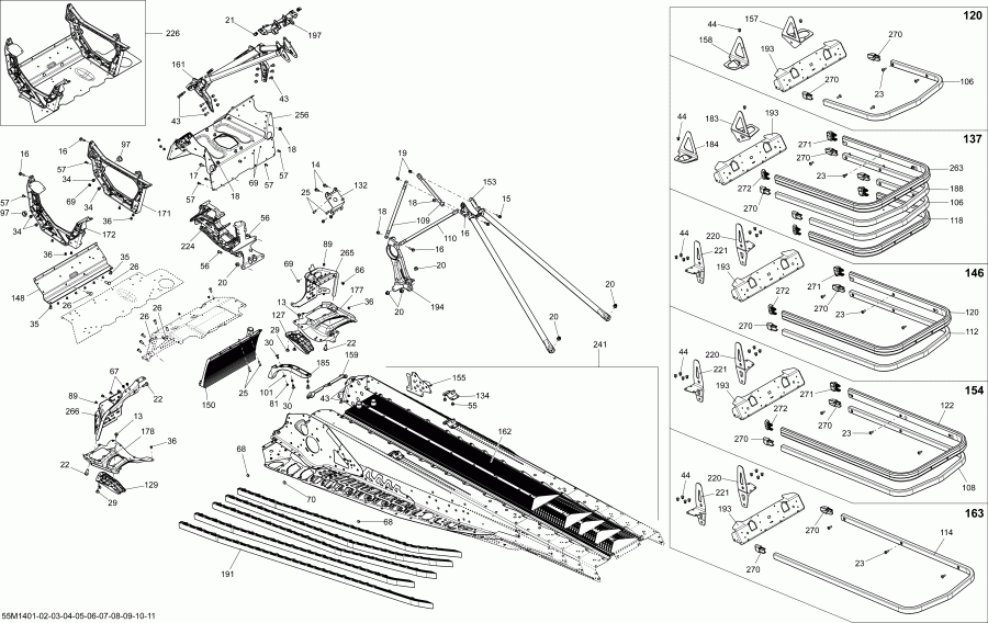  BRP SkiDoo - Frame And Components