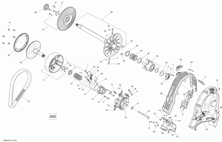    SUMMIT SPORT 600 XP 146, 2014 - Pulley System 600