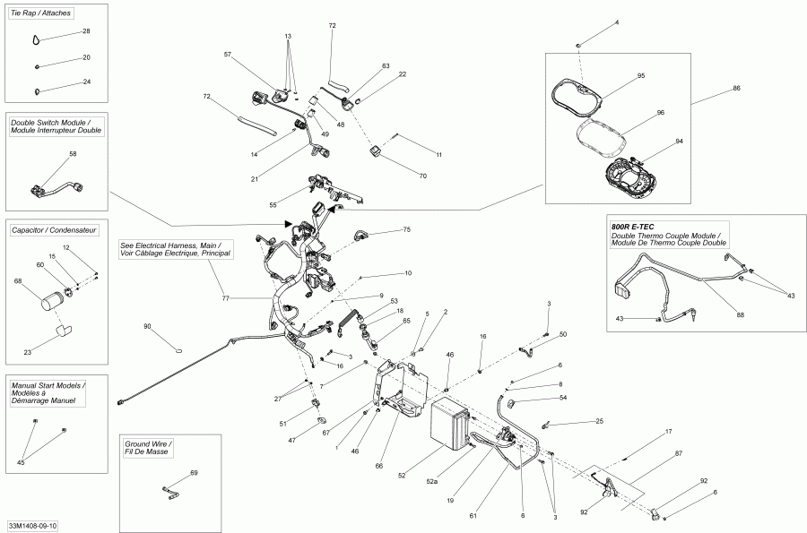 SUMMIT X 800RE XM 163, 2014 - Electrical System