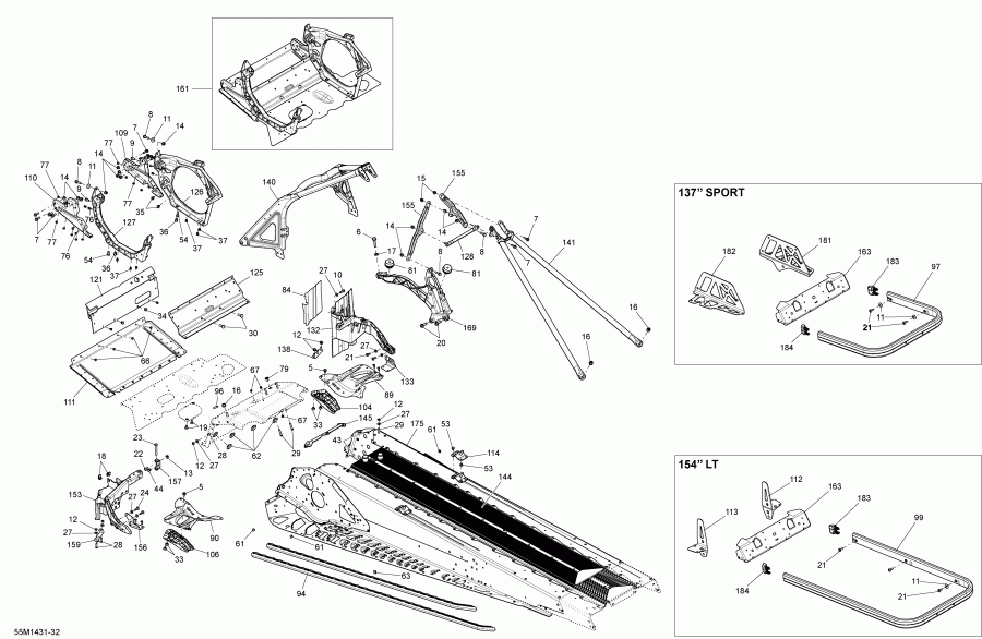 �������� ski-doo - Frame And Components