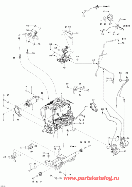 SKIDOO - Engine And Engine Support