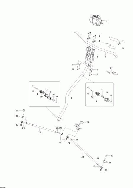 �������� Skidoo TUNDRA WT 550F RER XU, 2014 ������ - Steering
