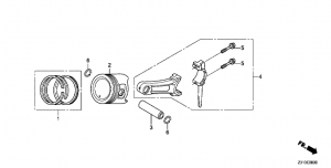 E-08  /  (E-08 Piston / Connecting Rod)