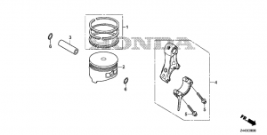 E-08  /  (E-08 Piston / Connecting Rod)