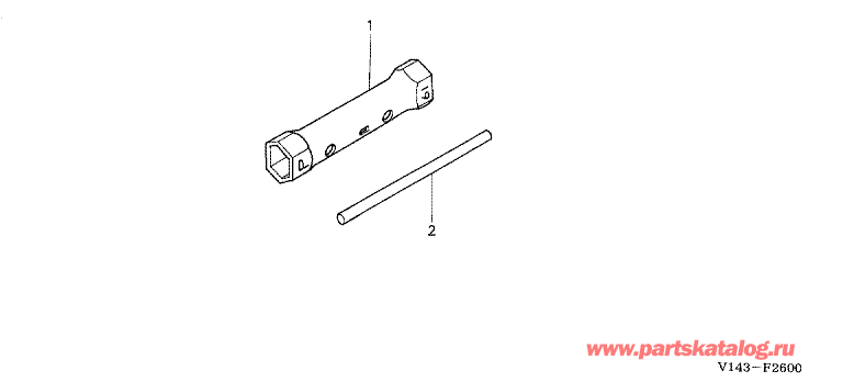 Хонда F220K1 DET2: - F-26 Instrumentsы /  F-26 Инструменты Мотокультиватор Honda F220K1 DET2: -  F-26 Инструменты