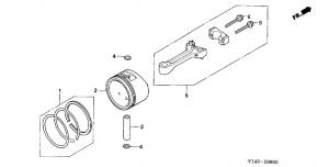 E-08  /  (E-08 Piston / Connecting Rod)