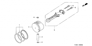 E-08  /  (E-08 Piston / Connecting Rod)