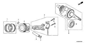 E-07  /  (E-07 Piston / Crankshaft)