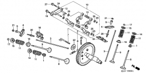 E-09-1  (Gx620K1) (E-09-1 Camshaft Assy (Gx620K1))