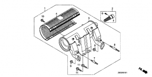 EOP-1-1 Muffler Kit (.-L) (EOP-1-1 Muffler Kit (Hight Left))