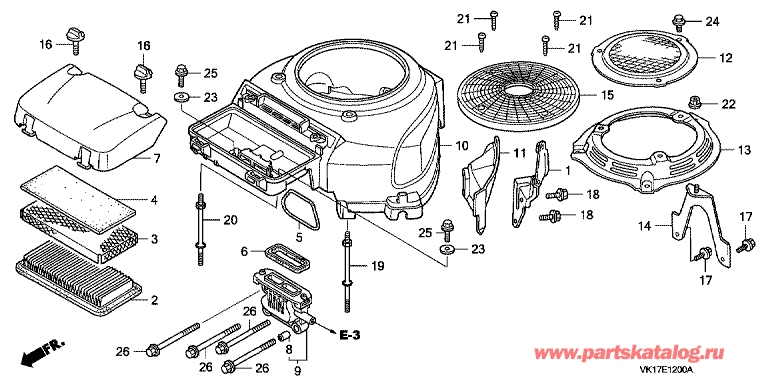   HF 2315 K1 HME: - Hf2315/k1/2415 (Hf2417/k1/k2 (E-12 Fan Cover (Hf2315/k1/2415 (Hf2417/k1/k2&nb /  E-12  
