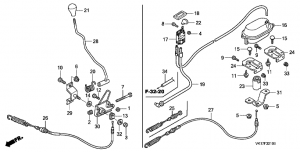 F-32-10   /   (F-32-10 Shift lever/Clutch switch)