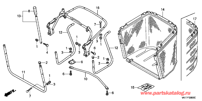 ,   Honda HF 2315 K1 HME: - Hme,hmf,sbe,sbf (F-39 Bag For Grass (Hme,hmf,sbe,sbf -  F-39   