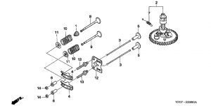 E-09  (Hrd535K2/536K2/K3/K4) (E-09 Camshaft Assy (Hrd535K2/536K2/K3/K4))