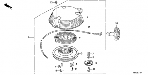 E-11-4   (Hrd536K4) (2) (E-11-4 Recoil Starter (Hrd536K4) (2))