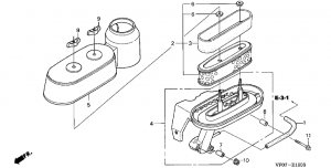 E-15-3  (Hrd536K3/K4) (E-15-3 Air Cleaner (Hrd536K3/K4))