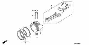 E-08  /  (E-08 Piston / Connecting Rod)