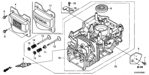 E-03   (Hrg536C4/5/6/7/8) (E-03 Cylinder Head (Hrg536C4/5/6/7/8))