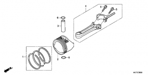 E-08  (Hrx426C/476C/C1) (E-08 Piston (Hrx426C/476C/C1))