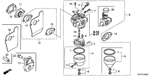 E-14  (Hrx426C/476C/C1) (E-14 Carburetor (Hrx426C/476C/C1))