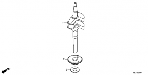 E-07-1  (Hrx476C2) (E-07-1 Crankshaft (Hrx476C2))