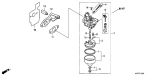 E-14-1  (Hrx537C5/C6) (E-14-1 Carburetor (Hrx537C5/C6))