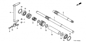 F-09  +  /  (F-09 Wheel Shaft + Drive Shaft/Cardan Shaft)