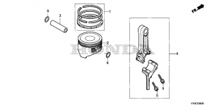 E-08  /  (E-08 Piston / Connecting Rod)