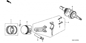 E-07  /  (E-07 Piston / Crankshaft)