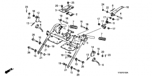 F-01 Верхняя Труба руля (F-01 Handlebar (Upper) Diagram and Parts)