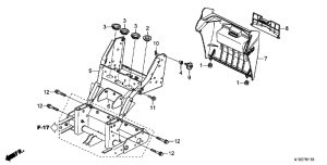 F-01-10    (F-01-10 Handlebar (Lower) Diagram and Parts)