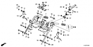 F-01 Верхняя Труба руля (F-01 Handlebar (Upper) Diagram and Parts)