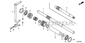 F-09   (F-09 Wheel Shaft + Drive Shaft)