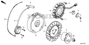 E-19-1 /  (2) (E-19-1 Flywheel/Ignition Cool (2))