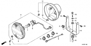 F-14  (1) (F-14 Headlight Assy (1))