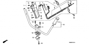 F-01-1   /    (2) (F-01-1 Handlebar / Grip Throttle (2))