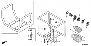 F-03   / C  (F-03 Bed frame / Hose connection)