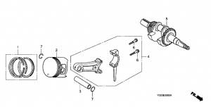 E-08  /  (E-08 Piston / Crankshaft)