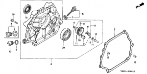 E-06-1   (Wt30Xk1/k2/k3) (E-06-1 Crankcase Cover (Wt30Xk1/k2/k3))