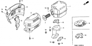 E-16-1  (Wt30Xk1/k2/k3) (E-16-1 Muffler (Wt30Xk1/k2/k3))