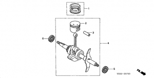 E-07  /  (Wx10) (E-07 Piston / Crankshaft (Wx10))