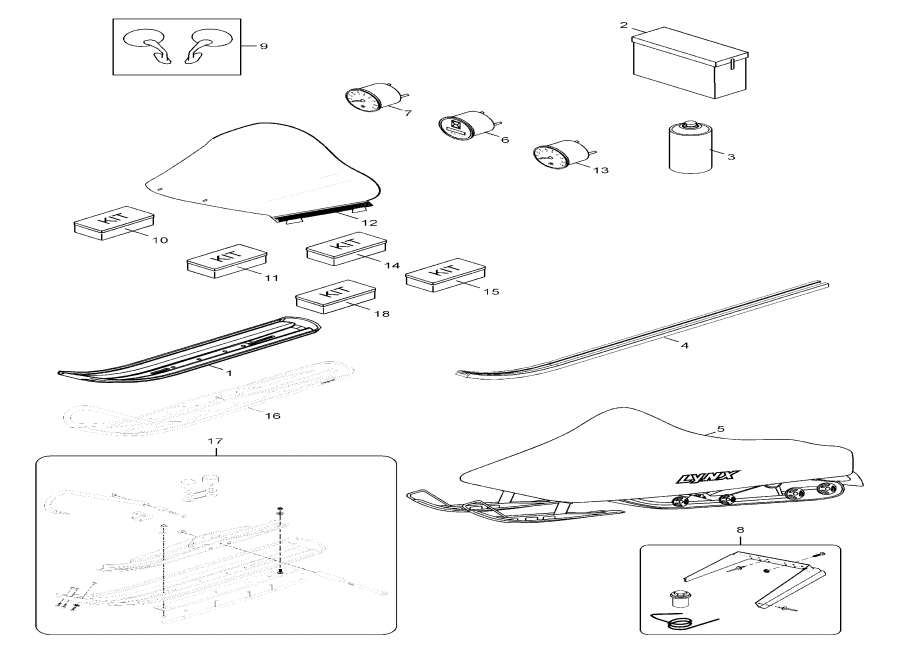 Snowmobile lynx  -  - Accessories