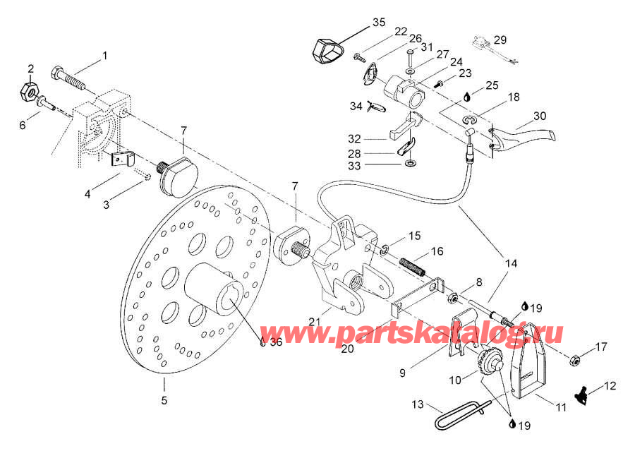 Snow mobile lynx  -  ,Driven Pulley