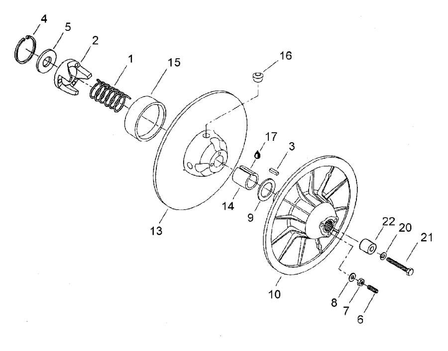  lynx  -   / Driven Pulley